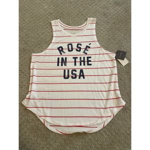 NWT- Grayson/Threads Rose In The USA Tank Top XL